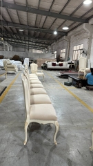 White Upholstered Oak Dining Room Chair,EKAR FURNITURE CO.,LTD,White Upholstered Oak Dining Room Chair - Ekar Furniture,foshan furniture factory,custom Furniture factory,china furniture factory