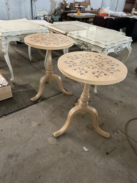 ,MY SHOP,Classic Wood Round Side Table – Elegant Design for Sophisticated Spaces,foshan furniture factory,custom Furniture factory,china furniture factory