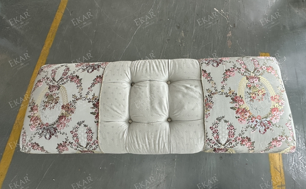 Elegant French bedroom furniture bed end bench,EKAR FURNITURE CO.,LTD,Elegant French bedroom furniture bed end bench,foshan furniture factory,custom Furniture factory,china furniture factory