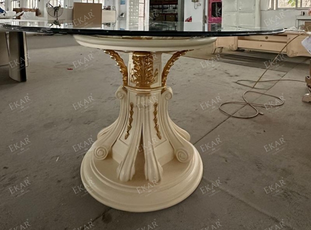 Classic Glass-Top Console Table – Ornate Carvings and Functional Design for Entryway Spaces,EKAR FURNITURE CO.,LTD,Classic Glass-Top Console Table – Ornate Carvings and Functional Design for Entryway Spaces,foshan furniture factory,custom Furniture factory,china furniture factory