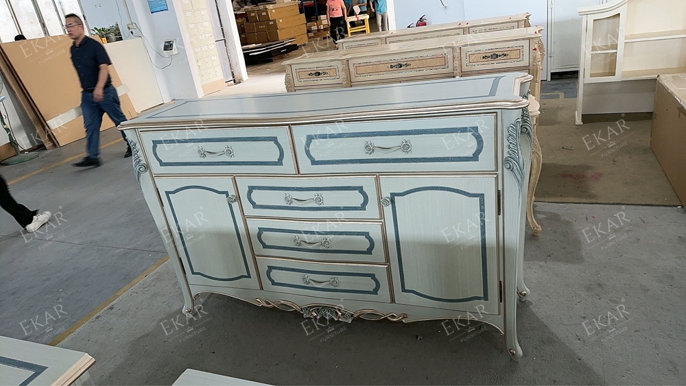 Modern French Sideboard White Sideboard/Cabinet,EKAR FURNITURE CO.,LTD,,foshan furniture factory,custom Furniture factory,china furniture factory