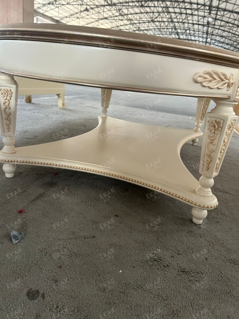 ,MY SHOP,Ash Wood Antique Oval Shaped Living Room Coffee Table,foshan furniture factory,custom Furniture factory,china furniture factory