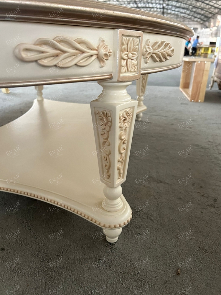Ash Wood Antique Oval Shaped Living Room Coffee Table,EKAR FURNITURE CO.,LTD,Ash Wood Antique Oval Shaped Living Room Coffee Table,foshan furniture factory,custom Furniture factory,china furniture factory