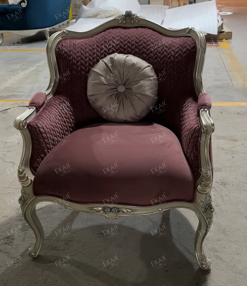 French style living room furniture solid wood frame leisure chair,EKAR FURNITURE CO.,LTD,French style living room furniture solid wood frame leisure chair,foshan furniture factory,custom Furniture factory,china furniture factory