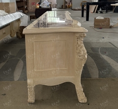 ,MY SHOP,Livingroom Furniture Khaki White TV Stand - Ekar Furniture,foshan furniture factory,custom Furniture factory,china furniture factory