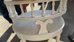 ,MY SHOP,Classic Wooden Backrest Stool for Traditional Living Room Seating,foshan furniture factory,custom Furniture factory,china furniture factory