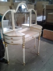 ,MY SHOP,White Dressing Table With Drawers and Mirror/Makeup Table,foshan furniture factory,custom Furniture factory,china furniture factory