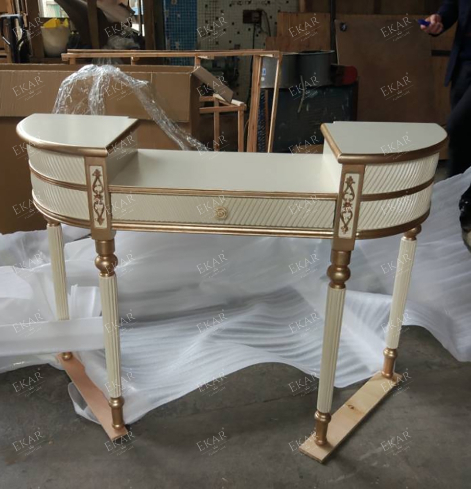White Dressing Table With Drawers and Mirror/Makeup Table,EKAR FURNITURE CO.,LTD,White Dressing Table With Drawers and Mirror/Makeup Table,foshan furniture factory,custom Furniture factory,china furniture factory