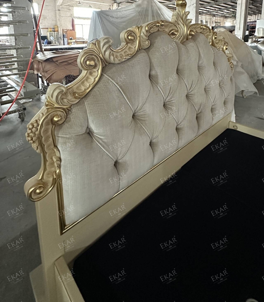 Full Size Tufted Upholstered Headboard King Bed Frames For Sale,EKAR FURNITURE CO.,LTD,Full Size Tufted Upholstered Headboard King Bed Frames For Sale - Ekar Furniture,foshan furniture factory,custom Furniture factory,china furniture factory