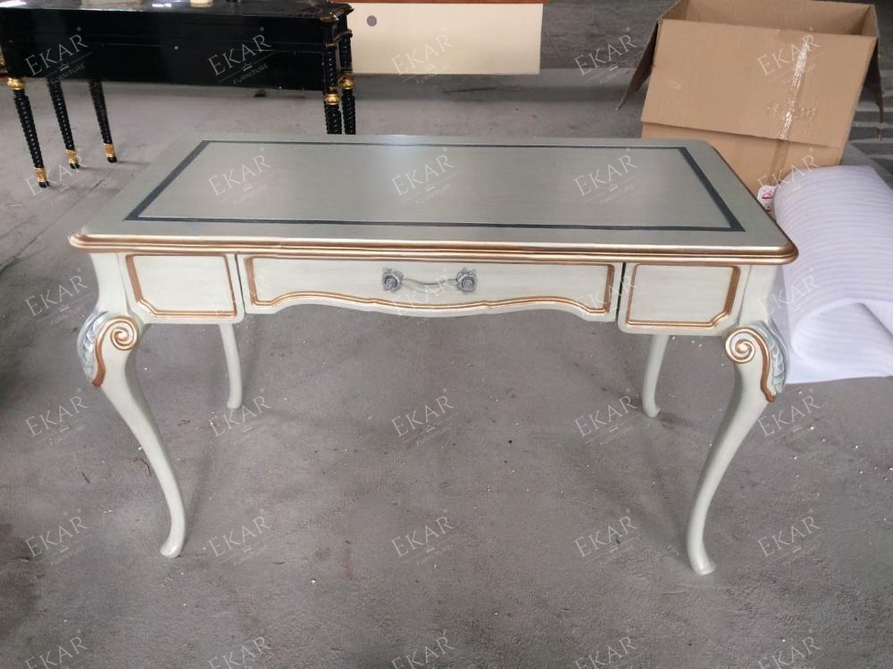 French-Style Wooden Dressing Table with Hand-Carved Details,EKAR FURNITURE CO.,LTD,French-Style Wooden Dressing Table with Hand-Carved Details,foshan furniture factory,custom Furniture factory,china furniture factory
