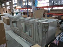 ,MY SHOP,French Style Marble Top Bar Table with Metal Frame for Living Room or Kitchen,foshan furniture factory,custom Furniture factory,china furniture factory