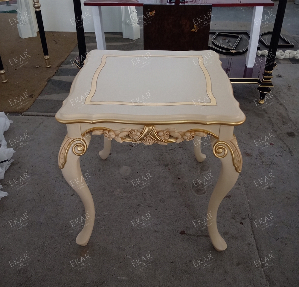 Elegant Victoria White Side Table,EKAR FURNITURE CO.,LTD,,foshan furniture factory,custom Furniture factory,china furniture factory