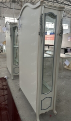 ,MY SHOP,Elegant French-Style Glass Storage Cabinet,foshan furniture factory,custom Furniture factory,china furniture factory