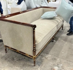 ,MY SHOP,Classic Solid Wood Sofa with Upholstered Cushions for Living Rooms,foshan furniture factory,custom Furniture factory,china furniture factory