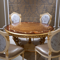 ,MY SHOP,Veneered Round Wooden Dining Table Wooden Dining Table/Kitchen Table/Dinette Table,foshan furniture factory,custom Furniture factory,china furniture factory