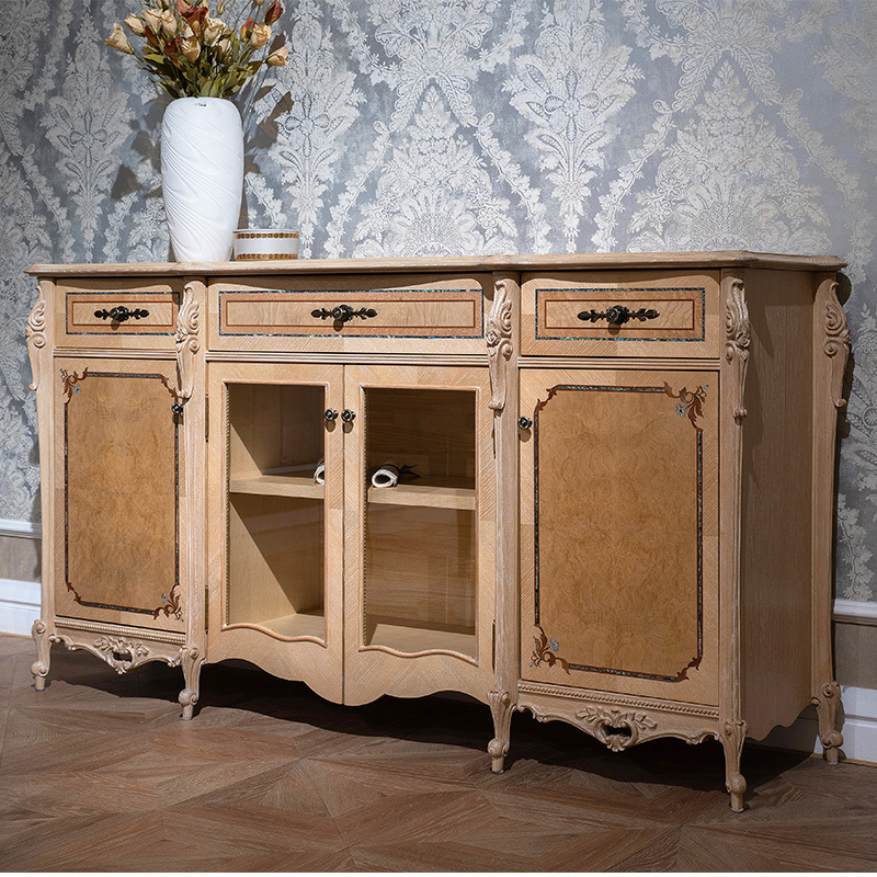 Hand Carving Dining Room Cabinet Antique Sideboard,EKAR FURNITURE CO.,LTD,Hand Carving Dining Room Cabinet Antique Sideboard - Ekar Furniture,foshan furniture factory,custom Furniture factory,china furniture factory