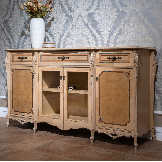 ,MY SHOP,Hand Carving Dining Room Cabinet Antique Sideboard - Ekar Furniture,foshan furniture factory,custom Furniture factory,china furniture factory