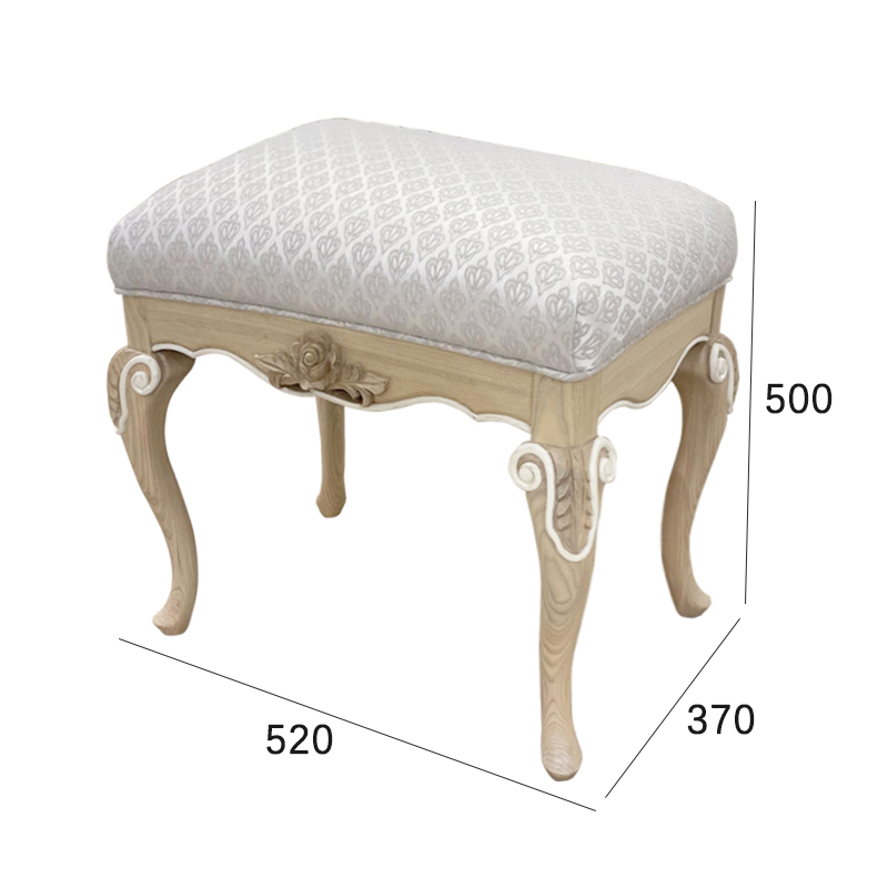 Bedroom Furniture Small Wooden Striped Vanity Stool/Vanity Seat/Bedroom Stool/Dressing Stool,EKAR FURNITURE CO.,LTD,,foshan furniture factory,custom Furniture factory,china furniture factory