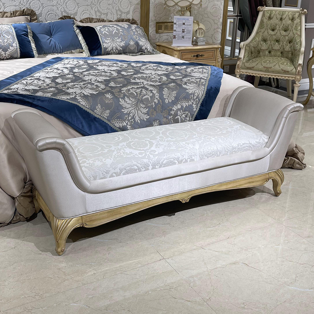Italian classic Furniture Antique Bedroom Bench Bed Stools Bedroom Ottoman Furniture,EKAR FURNITURE CO.,LTD,Italian classic Furniture Antique Bedroom Bench Bed Stools Bedroom Ottoman Furniture,foshan furniture factory,custom Furniture factory,china furniture factory
