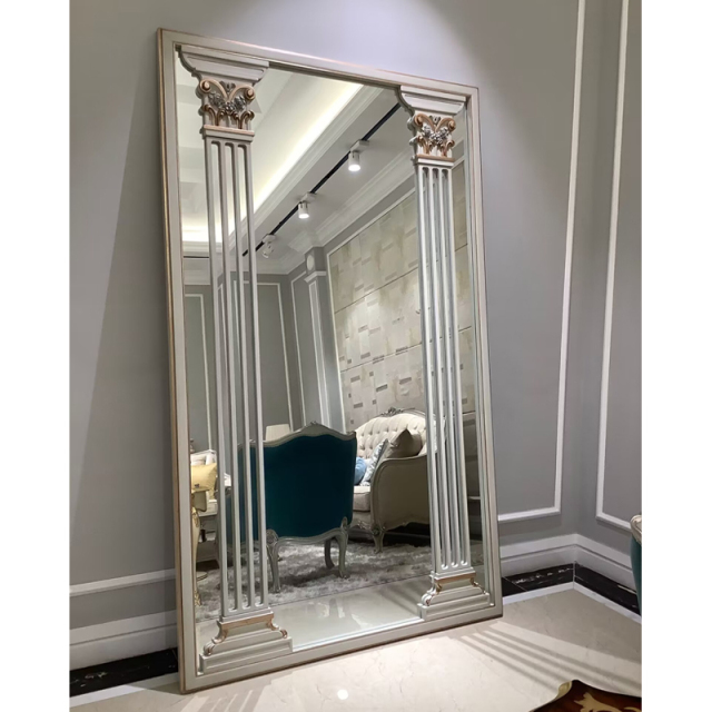,MY SHOP,Classic Floor Mirror with Wooden Frame for Bedroom or Dressing Area,foshan furniture factory,custom Furniture factory,china furniture factory