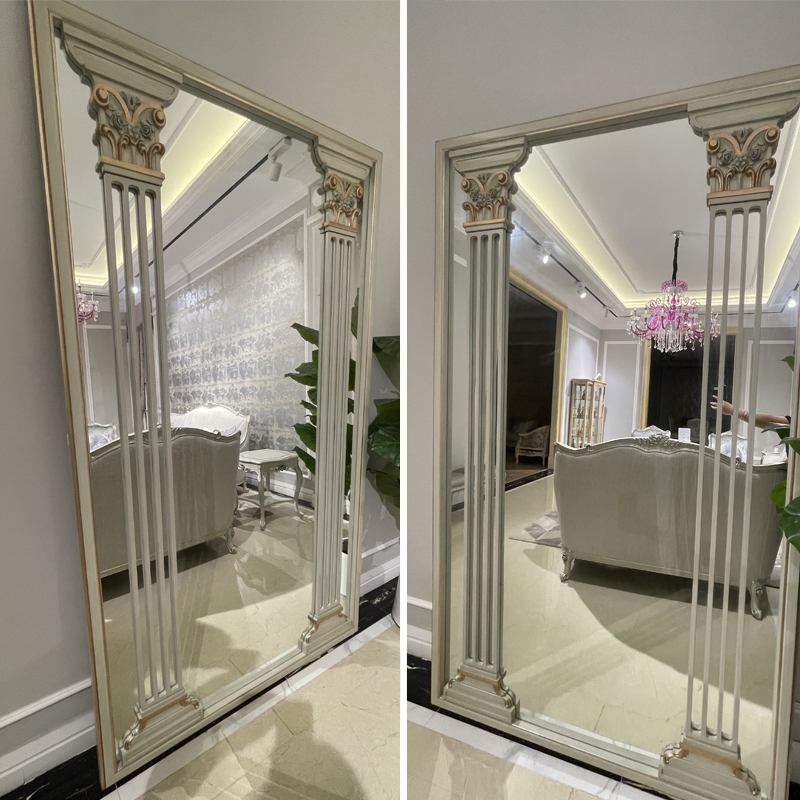 Classic Floor Mirror with Wooden Frame for Bedroom or Dressing Area,EKAR FURNITURE CO.,LTD,Classic Floor Mirror with Wooden Frame for Bedroom or Dressing Area,foshan furniture factory,custom Furniture factory,china furniture factory