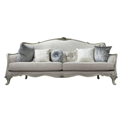French Classical Sofa: Solid Wood Carving &amp; Fabric Upholstery,EKAR FURNITURE CO.,LTD,,foshan furniture factory,custom Furniture factory,china furniture factory