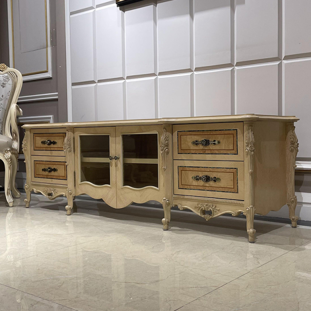 ,MY SHOP,Classic European Style Carving Living Room Wooden Tv Stand,foshan furniture factory,custom Furniture factory,china furniture factory