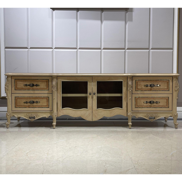 ,MY SHOP,Classic European Style Carving Living Room Wooden Tv Stand,foshan furniture factory,custom Furniture factory,china furniture factory