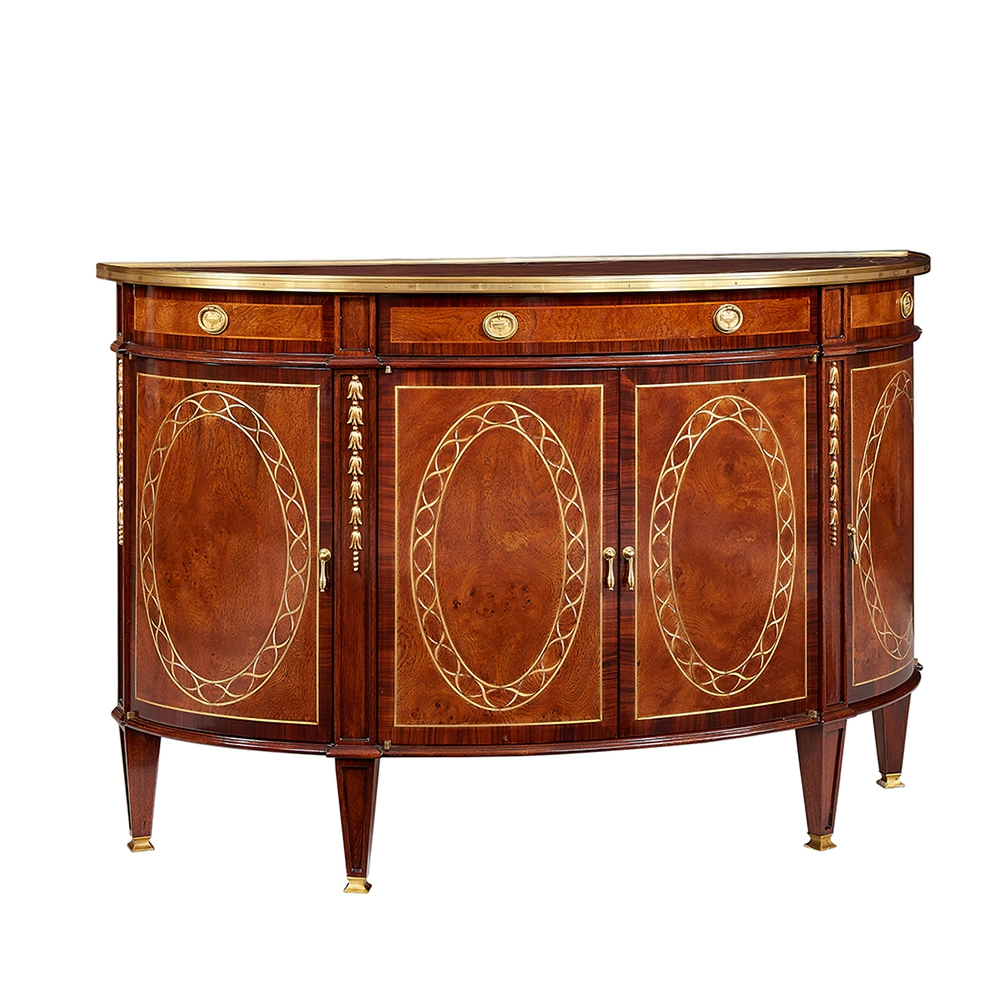 French Classic Corner Display Cabinet, Hand-Carved with Antique Brass Accents,EKAR FURNITURE CO.,LTD,,foshan furniture factory,custom Furniture factory,china furniture factory
