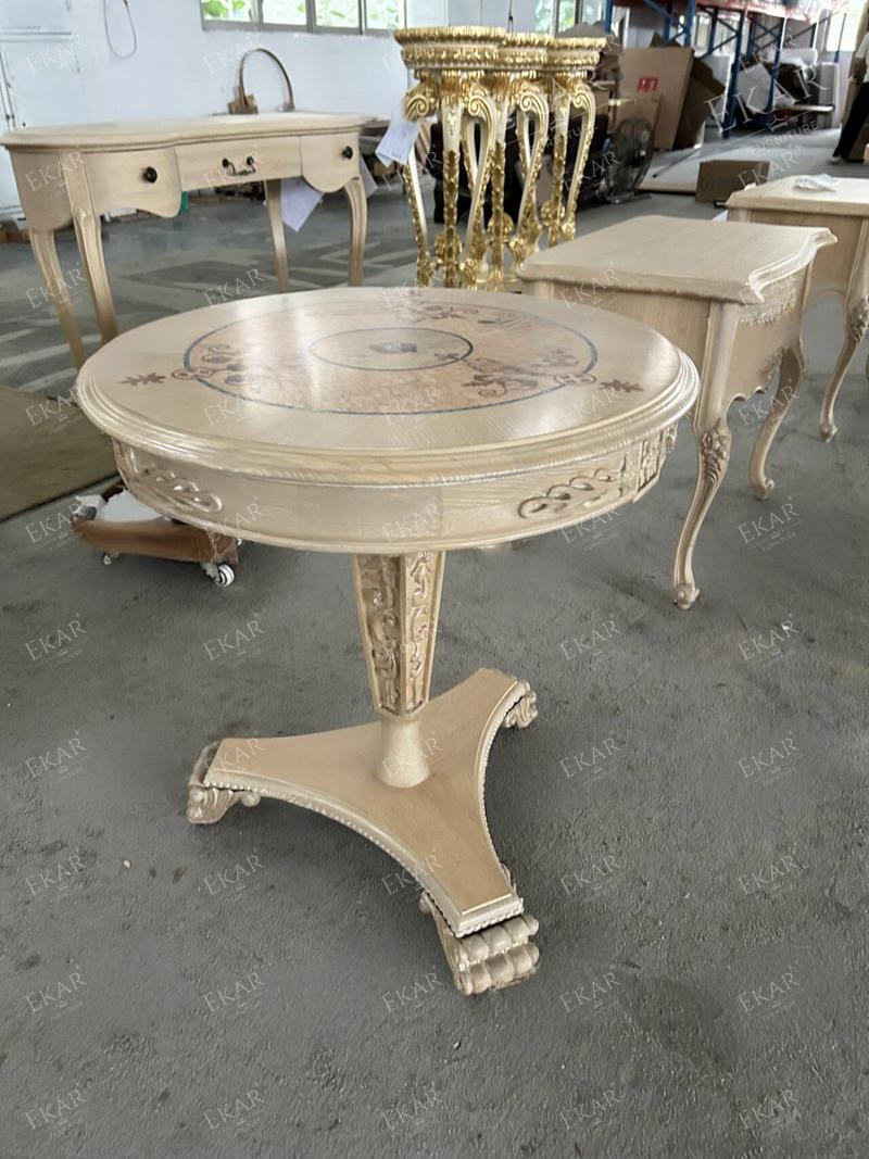 French Classical Solid Wood Carved Side Table,EKAR FURNITURE CO.,LTD,,foshan furniture factory,custom Furniture factory,china furniture factory