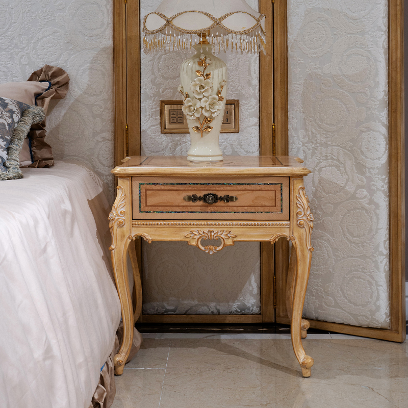 Antique Classic Design Carved Wooden Nightstand Bedside Table,EKAR FURNITURE CO.,LTD,Antique Classic Design Carved Wooden Nightstand Bedside Table - Ekar Furniture,foshan furniture factory,custom Furniture factory,china furniture factory