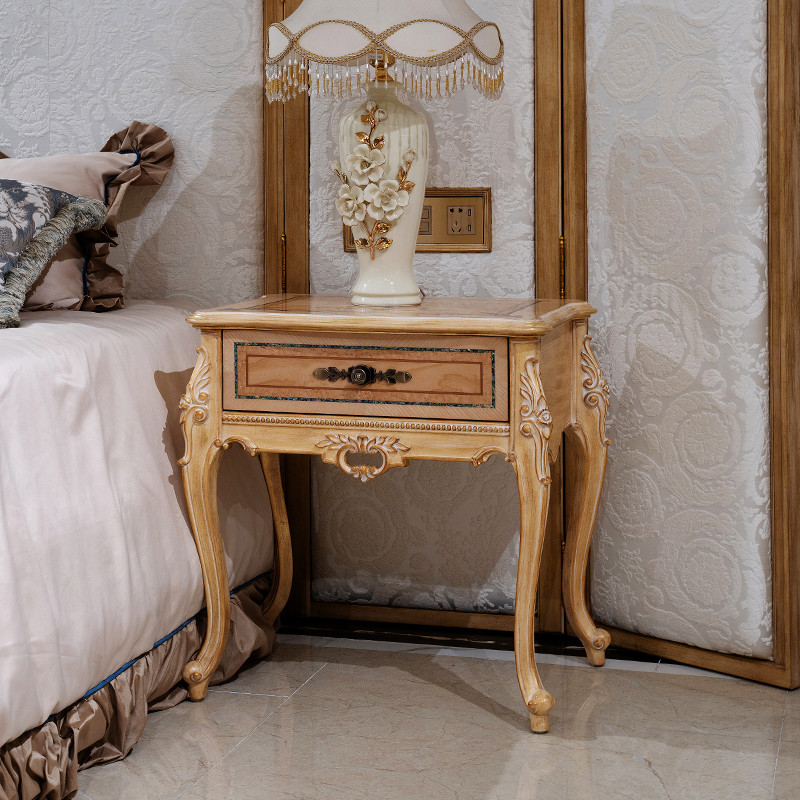 Antique Classic Design Carved Wooden Nightstand Bedside Table,EKAR FURNITURE CO.,LTD,Antique Classic Design Carved Wooden Nightstand Bedside Table - Ekar Furniture,foshan furniture factory,custom Furniture factory,china furniture factory