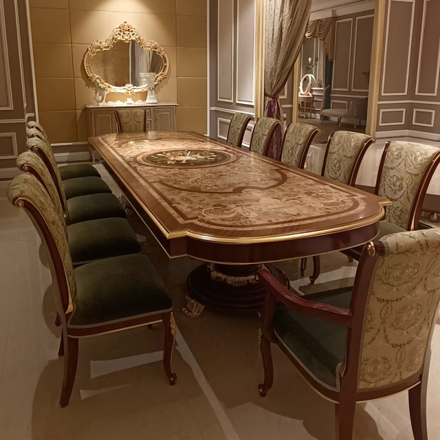 ,MY SHOP,French Classic Dining Table Stylish Long Dining Room Table,foshan furniture factory,custom Furniture factory,china furniture factory