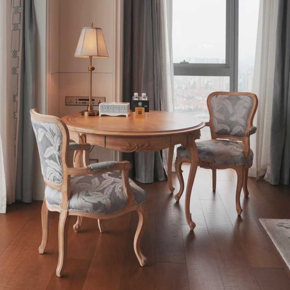 French Classical Solid Wood Carved Round Dining Table,EKAR FURNITURE CO.,LTD,,foshan furniture factory,custom Furniture factory,china furniture factory