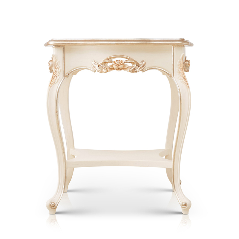 French - Style Solid Wood Corner Table with Carved Details,EKAR FURNITURE CO.,LTD,,foshan furniture factory,custom Furniture factory,china furniture factory