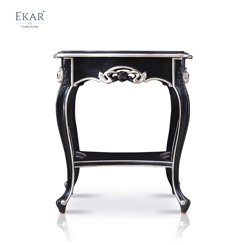 French - Style Solid Wood Corner Table with Carved Details,EKAR FURNITURE CO.,LTD,,foshan furniture factory,custom Furniture factory,china furniture factory