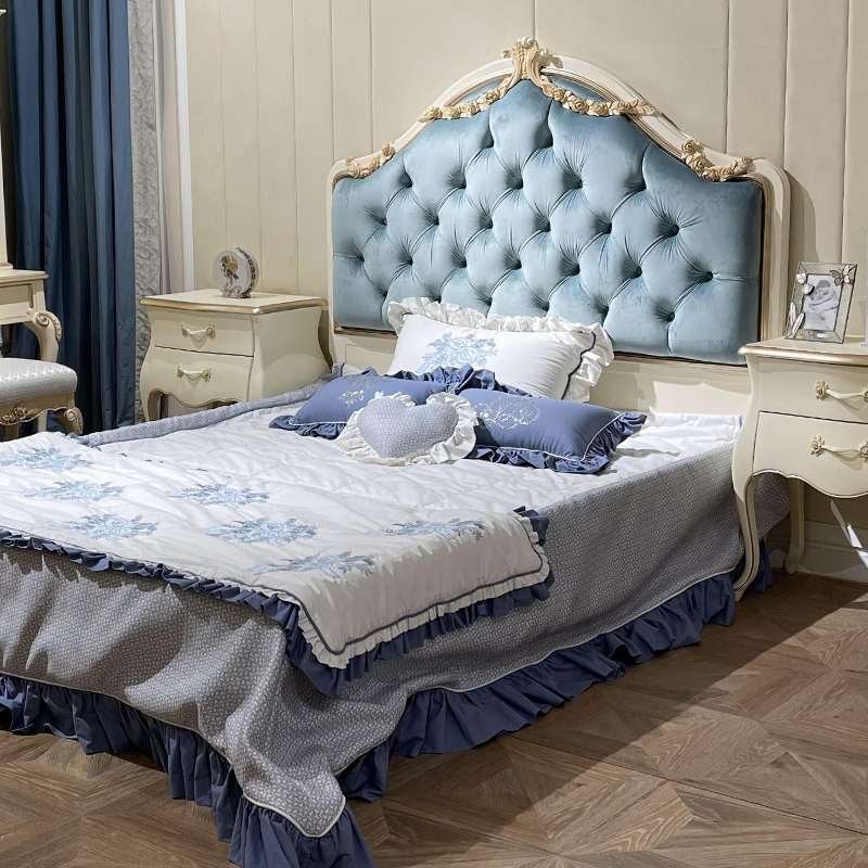 Exquisite Antique Simple Ivory White Nightstand,EKAR FURNITURE CO.,LTD,Exquisite Antique Simple Ivory White Nightstand,foshan furniture factory,custom Furniture factory,china furniture factory