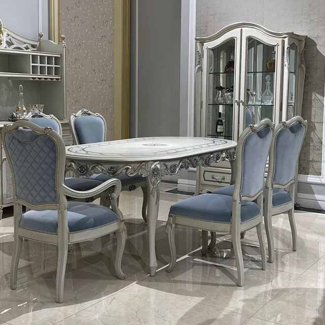 Elegant French Upholstered Dining Chair,EKAR FURNITURE CO.,LTD,Elegant French Upholstered Dining Chair,foshan furniture factory,custom Furniture factory,china furniture factory