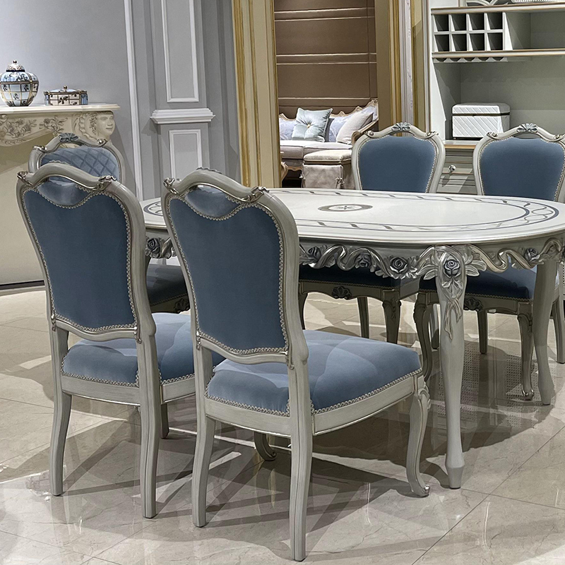 Elegant French Upholstered Dining Chair,EKAR FURNITURE CO.,LTD,Elegant French Upholstered Dining Chair,foshan furniture factory,custom Furniture factory,china furniture factory