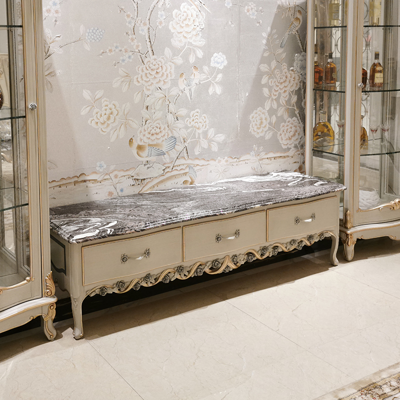 Antique Classic Living Room Furniture TV Table Stand,EKAR FURNITURE CO.,LTD,Antique Classic Living Room Furniture TV Table Stand - Ekar Furniture,foshan furniture factory,custom Furniture factory,china furniture factory