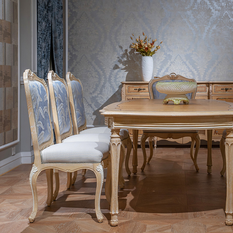 White Upholstered Oak Dining Room Chair,EKAR FURNITURE CO.,LTD,White Upholstered Oak Dining Room Chair - Ekar Furniture,foshan furniture factory,custom Furniture factory,china furniture factory