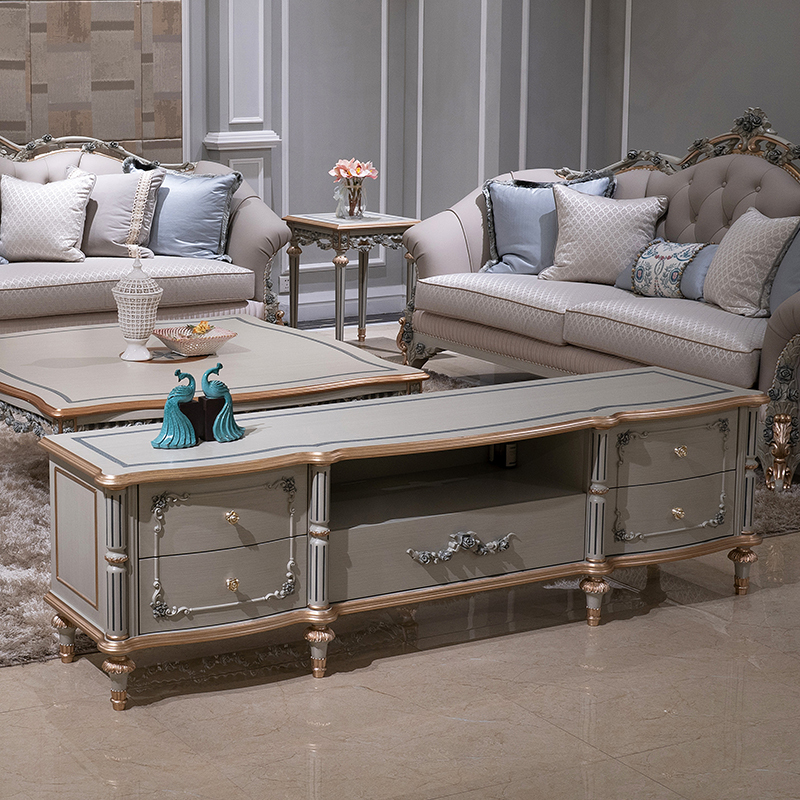 Antique Western Style Wooden TV Cabinet Stand,EKAR FURNITURE CO.,LTD,,foshan furniture factory,custom Furniture factory,china furniture factory