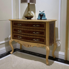 ,MY SHOP,French classical carved wood three-drawer sideboard,foshan furniture factory,custom Furniture factory,china furniture factory