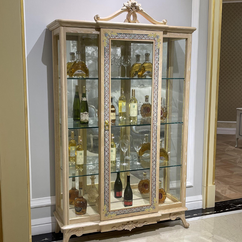 Antique Drinking Dining Room Display Cupboard Glass Cabinet,EKAR FURNITURE CO.,LTD,Antique Drinking Dining Room Display Cupboard Glass Cabinet,foshan furniture factory,custom Furniture factory,china furniture factory