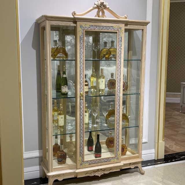 ,MY SHOP,Antique Drinking Dining Room Display Cupboard Glass Cabinet,foshan furniture factory,custom Furniture factory,china furniture factory