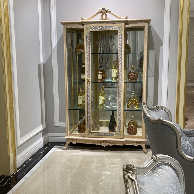 Antique Drinking Dining Room Display Cupboard Glass Cabinet,EKAR FURNITURE CO.,LTD,Antique Drinking Dining Room Display Cupboard Glass Cabinet,foshan furniture factory,custom Furniture factory,china furniture factory