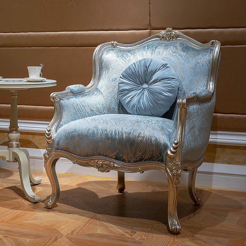 French Classical Sofa: Solid Wood Carving &amp; Fabric Upholstery,EKAR FURNITURE CO.,LTD,,foshan furniture factory,custom Furniture factory,china furniture factory