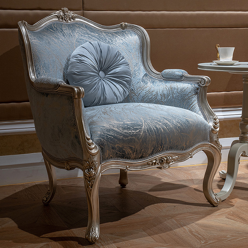 French Classical Sofa: Solid Wood Carving &amp; Fabric Upholstery,EKAR FURNITURE CO.,LTD,,foshan furniture factory,custom Furniture factory,china furniture factory