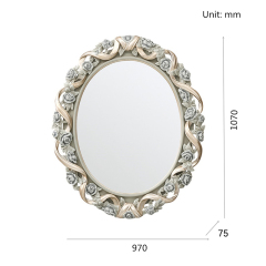 ,MY SHOP,French Classic Vanity Mirror with Carved Wood Frame and Adjustable Design,foshan furniture factory,custom Furniture factory,china furniture factory