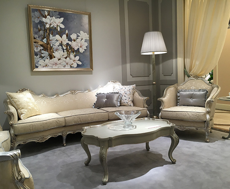 Royal Classic Design Elegant Sofa Cream Fabric Couch,EKAR FURNITURE CO.,LTD,Royal Classic Design Elegant Sofa Cream Fabric Couch,foshan furniture factory,custom Furniture factory,china furniture factory